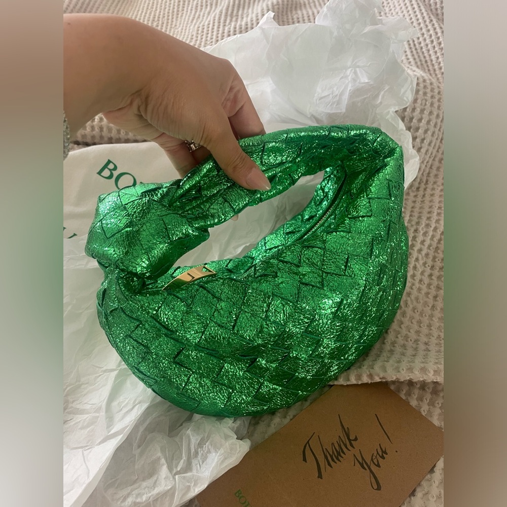 Bottega Veneta Mini Jodie in Limited
Metallic Green